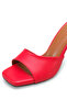 Vega Luce Women's Thin Heeled Slippers 0012712 Red Skin - 7