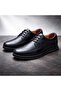 Genuine Leather Orthopedic Gel Sole Soft Daily Men's Black Transitional Casual Dad Shoes - 6