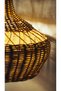 Cloud Rattan Sconce - Natural Pine Bark Painted Handmade Wall Lamp - 3