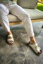 Zrc01 - Summer Premium Buckled Men's Genuine Leather Slipper White - 3