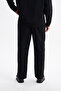 Men's Koton Linen Blended Long Sleeve Apaj Collar Shirt, Elastic Waist Pants Set - 6
