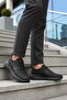 Black Lace-Up Men's Casual Shoes Conteyner 488 m - 3