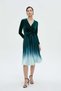 Solid Ruffled Midi Dress