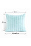 Mint Plush Cushion Cover 43X43 cm Soft-Textured Decorative Armchair Pillowcase - 4