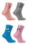 Women's Multicolor Patterned Socks 4 Pack - 3