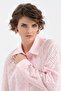 Women's Laser Cut Fabric Long Sleeve Design Shirt - 6