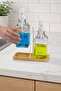Hgy Home Set of 2 Glass Liquid Soap Dispensers with Bamboo Tray - Off-White - 4