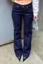 Bootcut İspanyol Paça Düşük Bel Jean - 8