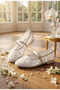Women's Soft Lightweight Stone Beaded Casual Evening Dress Ballet Flats |   Wedding & Engagement Ballet Flats | - 5