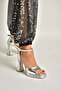 Y404850209 Silver Block Heel Pack Women's Shoes - 3