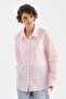 Women's Laser Cut Fabric Long Sleeve Design Shirt - 2
