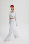 Petal Pis Detail Karmelanj Cropped Tracksuit Set - 3