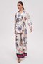 Long patterned wide trousers - 4