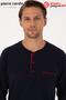 Premium Men's Cotton Long Sleeve Pajama Set and Athlete Boxer Socks Groom Dowry Set - 5