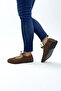 Brown Suede Flat Sole Women's Loafers Dr333 - 5