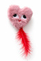 Slipper Cat Toys with Furry Rustling Hearts and Bells and Pompoms, Set of 2 – Interactive Cat Toy Set - 5