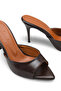 Vela Alma Women's Thin Heeled Slippers 0012611 Brown Rustic - 5