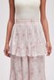 Wide Patterned Midi Skirt - 6