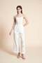 Long plain wide trousers