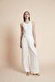 Long plain wide-leg trousers - 4
