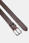 Men's Brown Printed Genuine Leather Leather cm Sports Pants Belt - 4
