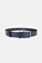 Men's Dark Blue Genuine Leather Leather cm Sports Pants Belt - 3