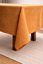 Velvet D Textured Dertsiz m Tablecloth Economic Elegant for the Kitchen and the Living Room Mustard - 4