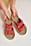 U596030202 Red Suede Women's Slipper - 2