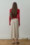 Beige Leda Elastic Waist Midi Skirt - 3