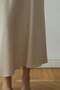 Beige Leda Elastic Waist Midi Skirt - 2