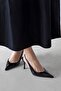 Comfy Women's Heeled Patent Leather Shoes Black