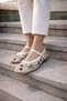 Women's White Floral Embroidered Mary Janes Ballet Flats Daily Comfortable Ballet Flats Shoes - 6