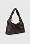 Women's Bitter Brown Knot Handle Shoulder and Hand Bag Daily Stylish Medium Size - 6