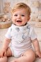 100% Cotton Muslin Fabric / with Snap Fasteners / Patterned / Baby Drool Bib & Scarf (6 Pieces) - 4