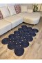 Natura Nil Series Rectangular Model – Hand-Knitted Wicker Look Modern Living Room and Entrance Area Kilim Rug I
