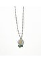 Stainless Steel Flower Necklace with Zircon Stone