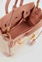 Pink Gold Lock with Detail Clutch Bag - 3
