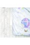 Children's Room Cotton Lu Duvet Cover Set Bed Sheet Sız Hot Air Balloon and Cat - 7