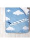Children's Room Cotton Lu Duvet Cover Set Bed Sheet Sız Uçak - 6