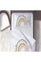 Children's Room Cotton Lu Duvet Cover Set Bed Sheet Sız Gökkuşağı Ve Yıldızlar - 2