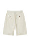 Men's Slim Linen Cotton Bermuda Shorts - 5