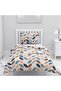 Children's Room Cotton Lu Duvet Cover Set Bed Sheet Sız Abstract Leaf Patterns