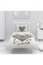 Children's Room Cotton Lu Duvet Cover Set Bed Sheet Sız Animal Patterns