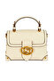 Cream Small Size Long Strap Women's Handbag and Shoulder Bag Printed Stylish Design
