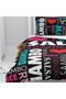 Children's Room Cotton Lu Duvet Cover Set Bed Sheet Sız Dance Theme - 7