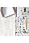 Children's Room Cotton Lu Duvet Cover Set Bed Sheet Sız Orman Hayvanları No.01444 - 4