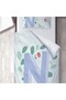 Children's Room Cotton Lu Duvet Cover Set Bed Sheet Sız Baş Letter and Flower Wreath - 3