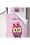 Children's Room Cotton Lu Duvet Cover Set Bed Sheet Sız Baykuş - 3