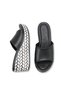 Phoebe Amara Women's Heeled Slippers 00122110 Black Skin - 5