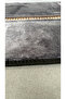 Meram Non-Slip Sole , Soft, Absorbent 2-Piece Ultra Luxury Leather Detailed Bath Mat Set Anthracite - Gol - 8